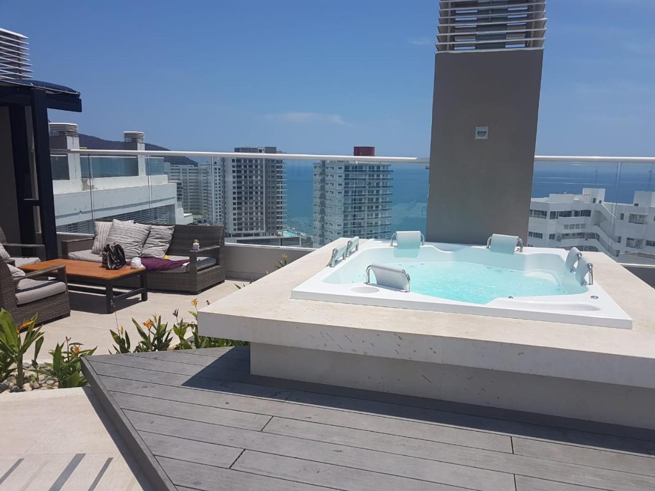 Apartamento con salida al Mar Santa Marta  Exterior foto